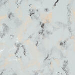 Zasłona na przelotkach 140x250 SANCY zaciemniająca typu dimout srebrna ze złotym i srebrnym nadrukiem - 2