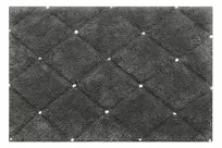 Dywanik bawełniany 60x90 CHIC 2 stalowy zdobiony kryształkami - 4