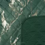 Narzuta welwetowa 200x220 LUIZ 6 ciemna zieleń pikowana ze złotym przecieranym wzorem efekt 3D Design 91 - 4