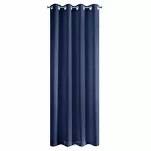 Zasłona na przelotkach 140x250 RITA jednokolorowa granatowa z miękkiej tkaniny - 8