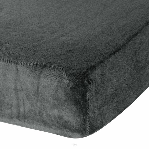 Prześcieradło z polaru FLANO z gumką stalowe 140x200 puszyste