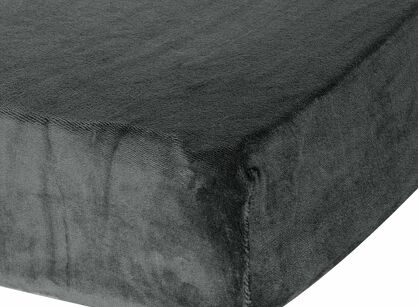 Prześcieradło z polaru FLANO z gumką stalowe 140x200 puszyste