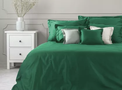 Poszwa na kołdrę bawełniana 140x200 NOVAC ciemna zieleń Nova Colour