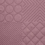 Narzuta jednokolorowa 170x210 BONI 5 różowa pikowana w geometryczny wzór Design 91 - 5
