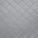 Narzuta welwetowa 170x210 LUIZ 5 jasny srebrny pikowana w subtelny geometryczny wzór z kolekcji Design 91 - 2
