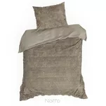 Pościel z mikrowłókna 220x200 TIFFANY beżowa o strukturze futra z kolekcji Design 91 - 3