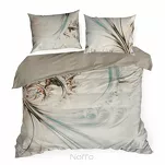 Pościel z makosatyny 220x200 NOYA Eva Minge kremowa designerski wzór Premium - 6