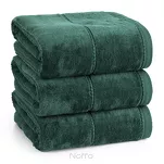 Ręcznik 30x50 MARI ciemna zieleń z welurową bordiurą w pasy 500 g/m2 - 4