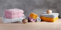 Ręcznik 30x50 MARI ciemna zieleń z welurową bordiurą w pasy 500 g/m2 - 8