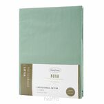 Prześcieradło z satyny bawełnianej z gumką NOVA 3 miętowe 220x200 - 5