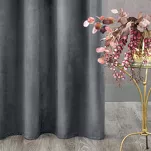 Zasłona na taśmie 135x300 ROSA welwetowa grafitowa Design 91 - 13