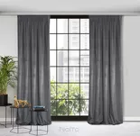 Zasłona na taśmie 135x300 ROSA welwetowa grafitowa Design 91 - 5