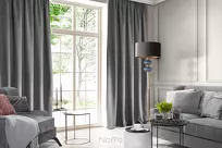 Zasłona na taśmie 135x300 ROSA welwetowa grafitowa Design 91 - 14