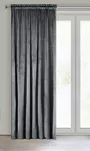 Zasłona na taśmie 135x300 ROSA welwetowa grafitowa Design 91 - 17