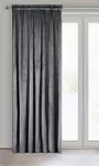 Zasłona na taśmie 135x300 ROSA welwetowa grafitowa Design 91 - 7