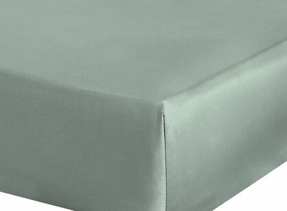 Prześcieradło z satyny bawełnianej z gumką NOVA 3 szałwiowe 220x200