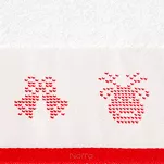 Ręcznik świąteczny 50x90 NOEL 1 biały z żakardową bordiurą - 3