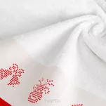 Ręcznik świąteczny 50x90 NOEL 1 biały z żakardową bordiurą - 2