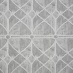 Pościel satynowa 160x200 SPRING 55 szara w geometryczny wzór - 4