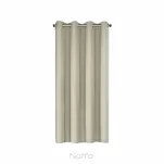 Zasłona na przelotkach 140x175 RITA jednokolorowa cappuccino z miękkiej tkaniny - 8