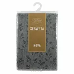 Nakładka 85x85 SIMONA z błyszczącym srebrnym nadrukiem gałązek - 5