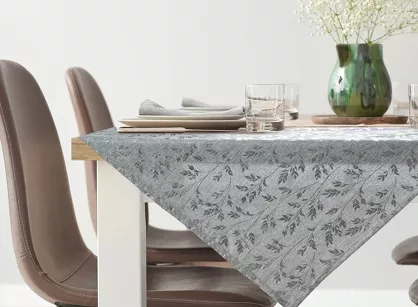 Nakładka 85x85 SIMONA z błyszczącym srebrnym nadrukiem gałązek