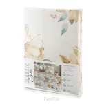 Pościel satynowa 220x200 SPRING 90 kremowa z wzorem beżowych kwiatów z kolekcji Classic - 7