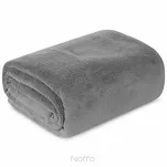 Koc jednokolorowy 150x200 SIMPLE 1 srebrny wyjątkowo miękki - 5