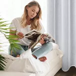 Zasłona na przelotkach 140x250 ESTERA biała z aplikacją w stylu boho - 14