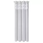 Zasłona na przelotkach 140x250 ESTERA biała z aplikacją w stylu boho - 8