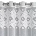 Zasłona na przelotkach 140x250 ESTERA biała z aplikacją w stylu boho - 4