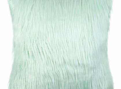 Poszewka z puszystego futerka 45x45 819 jasna mięta