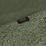 Koc na fotel jednokolorowy 70x160 TEDY oliwkowy imitujący buklę - 8