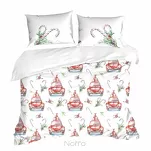 Pościel świąteczna 220x200 CANDY biała czerwona samochody z mikrowłókna - 3