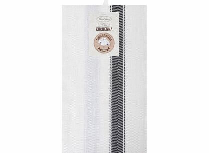 Komplet ścierek kuchennych 2x50x70 SOFIA stalowe w pasy z bawełny