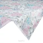 Nakładka 90x90 SUMMER 8 różowa z nadrukowanym wzorem kwitnących kwiatów - 6