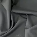 Zasłona gotowa na przelotkach 140x250 RITA jednokolorowa grafitowa z miękkiej tkaniny - 4
