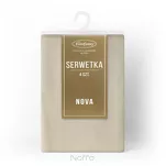 Serwetka welwetowa 30x40 MELINDA beżowa wykończona mankietem 4 szt. - 2