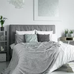 Koc 150x200 CINDY srebrny puszysty w jodełkę Design 91 - 6