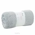 Koc 150x200 CINDY srebrny puszysty w jodełkę Design 91 - 5