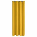 Zasłona na przelotkach 135x250 PARISA zaciemniająca musztardowa jednokolorowa Design 91 - 6