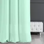 Zasłona gotowa na przelotkach 140x250 ADORE jasna mięta z jednobarwnej gładkiej tkaniny Design 91 - 7