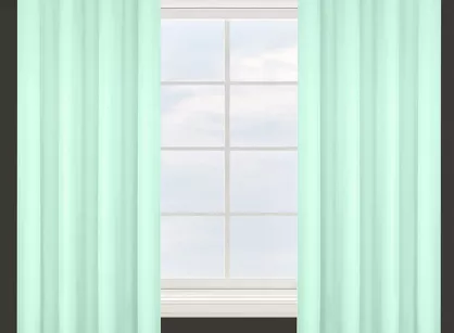 Zasłona na przelotkach 140x250 ADORE jasna mięta z jednobarwnej gładkiej tkaniny Design 91