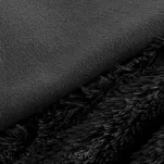 Koc futrzany 170x210 TIFANY 1 czarny jednokolorowy puszysty z kolekcji Design 91 - 7