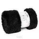 Koc futrzany 170x210 TIFANY 1 czarny jednokolorowy puszysty z kolekcji Design 91 - 3