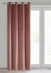 Zasłona na przelotkach 140x250 PIERRE welwetowa ciemny róż jednokolorowa - 5