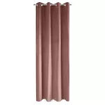 Zasłona na przelotkach 140x250 PIERRE welwetowa ciemny róż jednokolorowa - 6