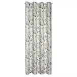 Zasłona na przelotkach 140x250 ZOJA biała oliwkowa zaciemniająca z wzorem delikatnych kwiatów - 16
