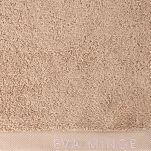 Ręcznik 70x140 VENUS Eva Minge ciemny puder zdobiony bordiurą w kolorze ręcznika z napisami projektantki 550 g/m2 - 3
