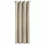 Zasłona gotowa na przelotkach 140x250 ROSA welwetowa jasny beż Design 91 - 6